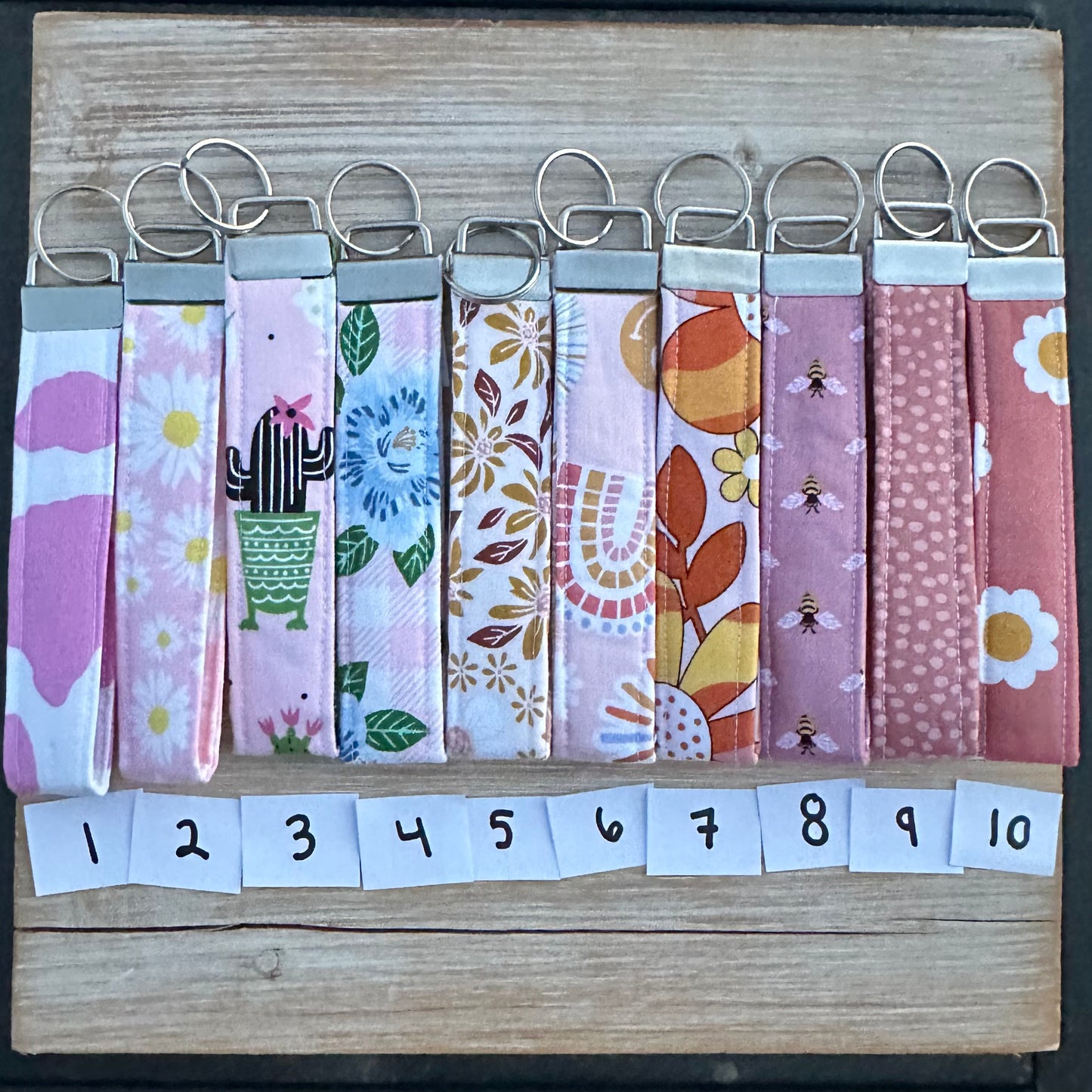 Pink Wristlet Keychains