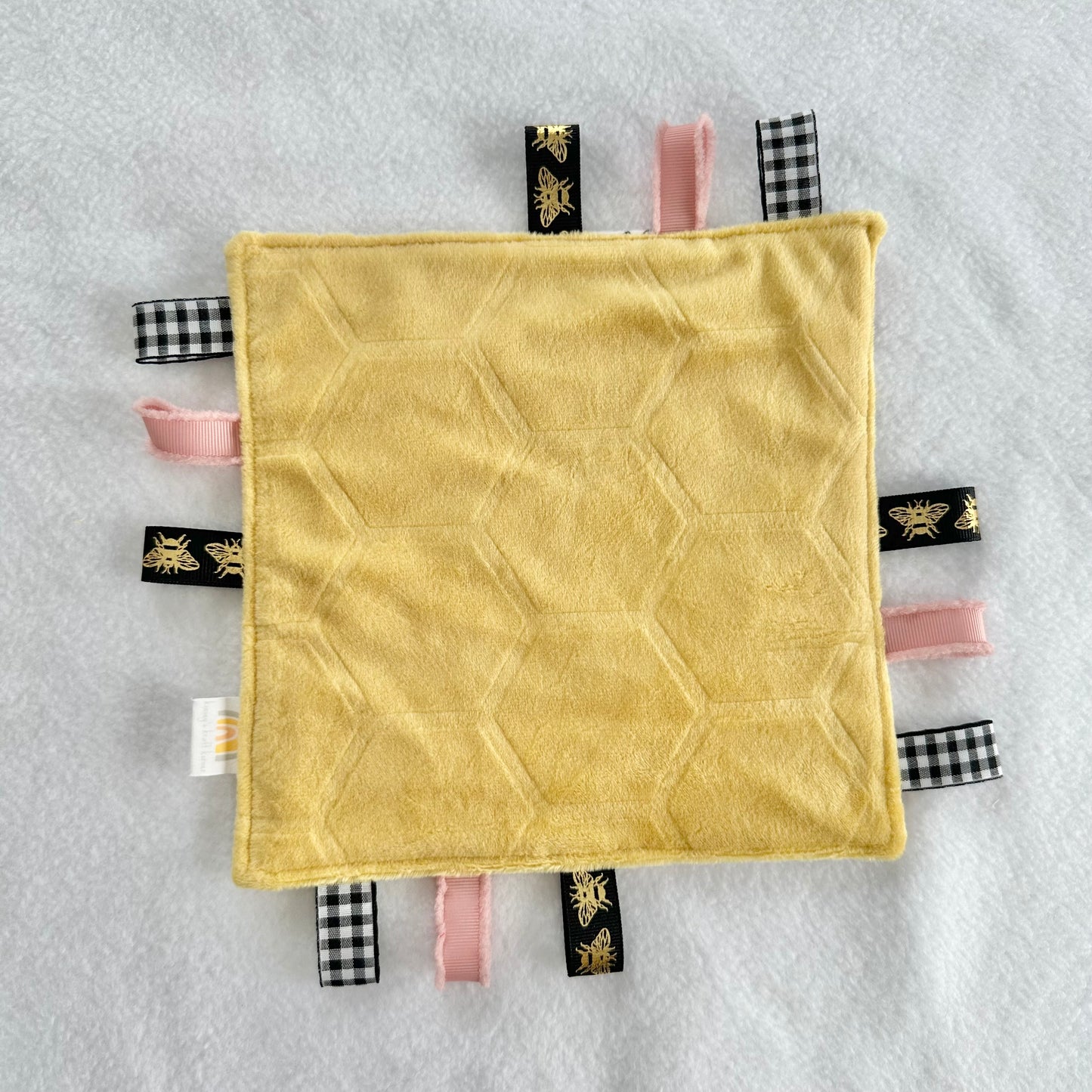 Pink Bugs Taggie Blanket Toy