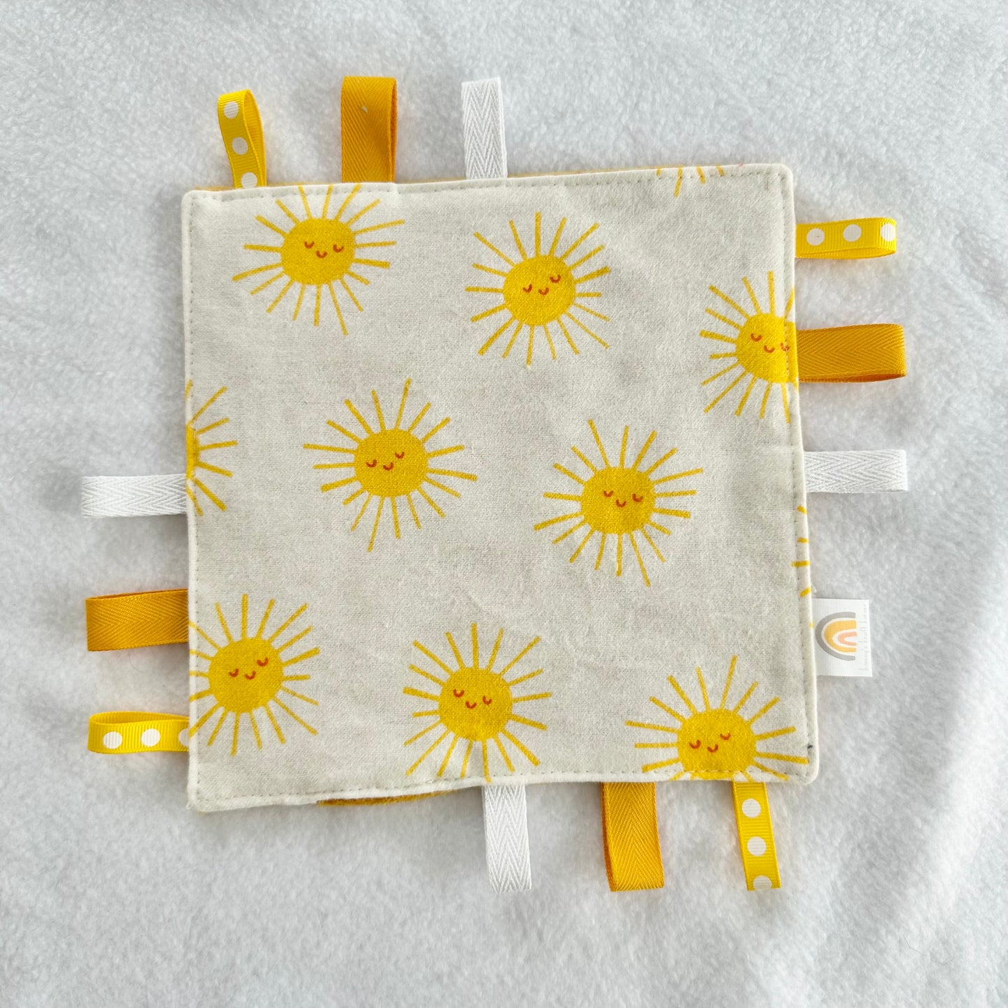 Yellow Suns Taggie Blanket Toy
