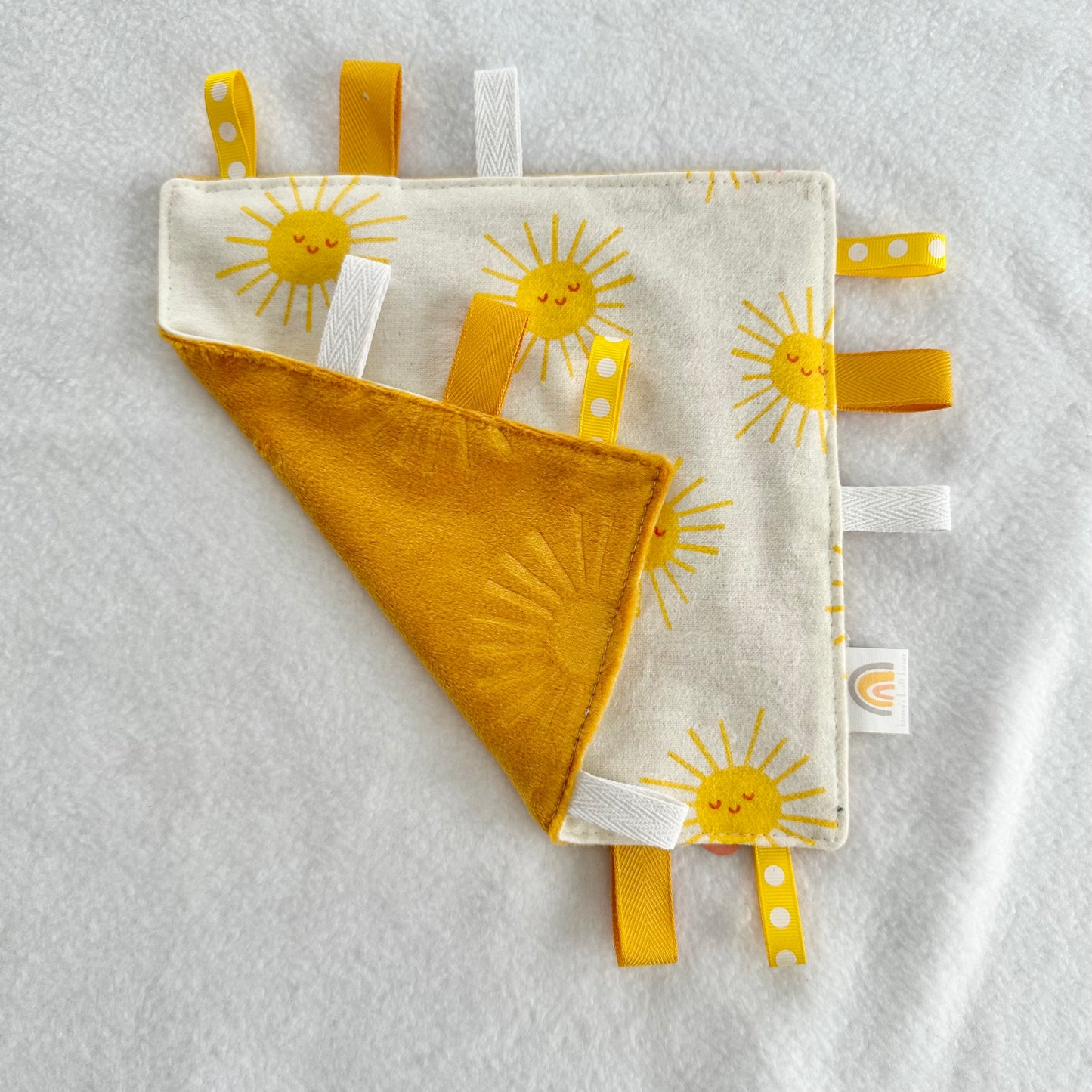 Yellow Suns Taggie Blanket Toy