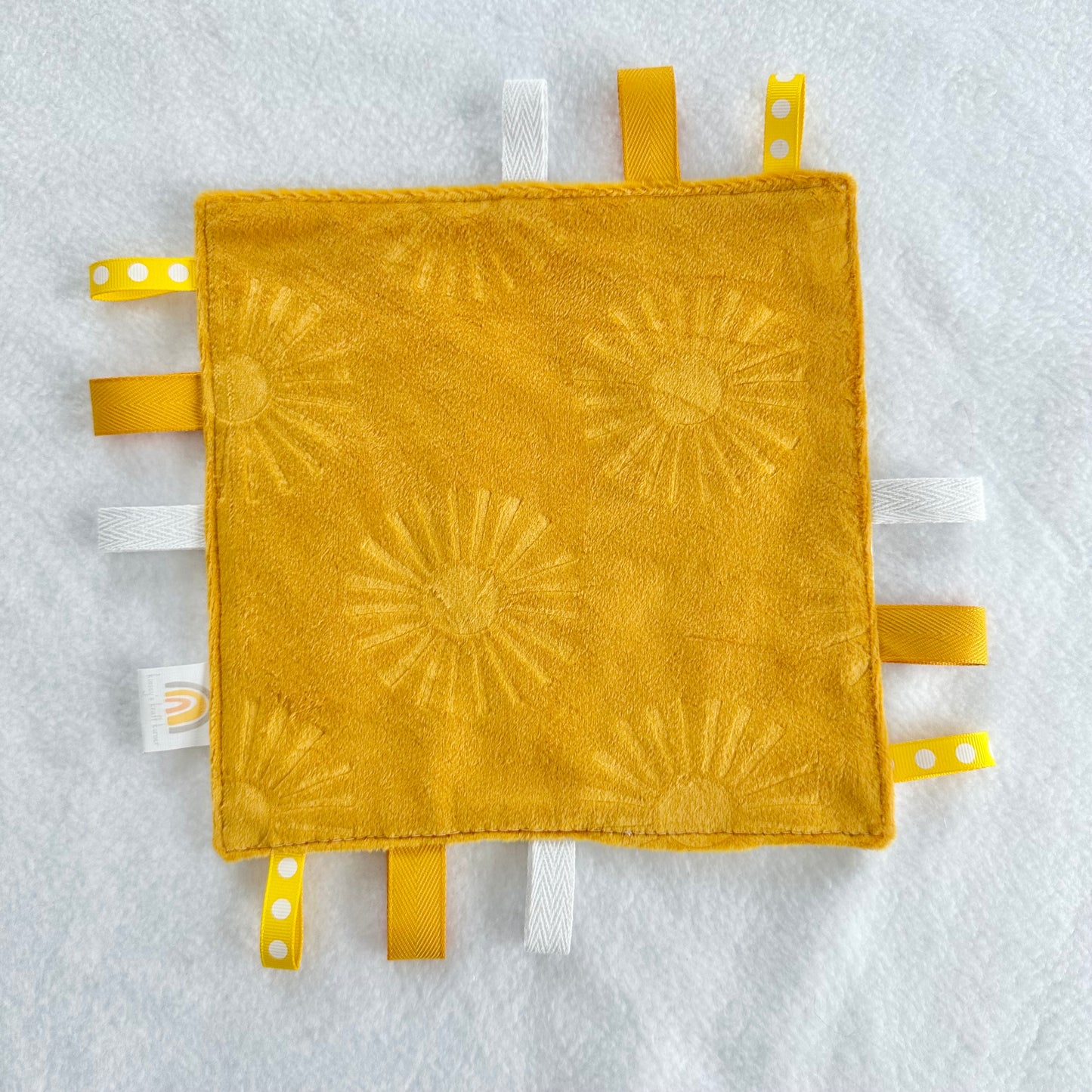Yellow Suns Taggie Blanket Toy