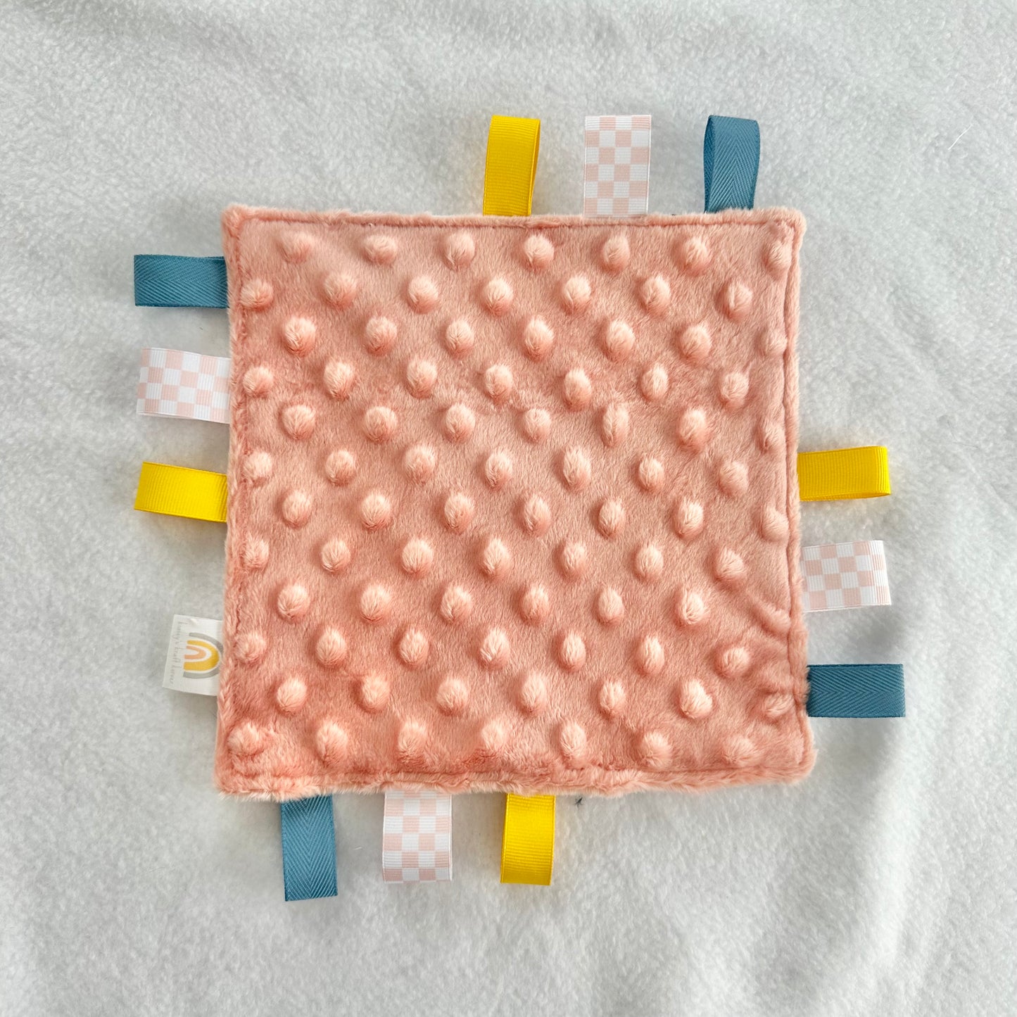 Pink Animals Taggie Blanket Toy