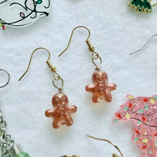 Christmas Gingerbread Men Earrings