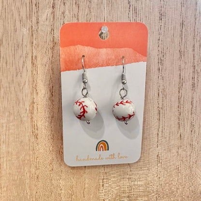 Baseball Earrings