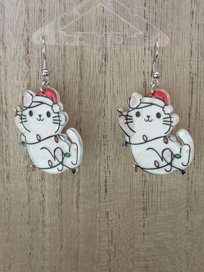 Christmas Cats Earrings