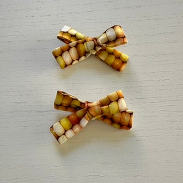 Corn Mini Bow Clip Set