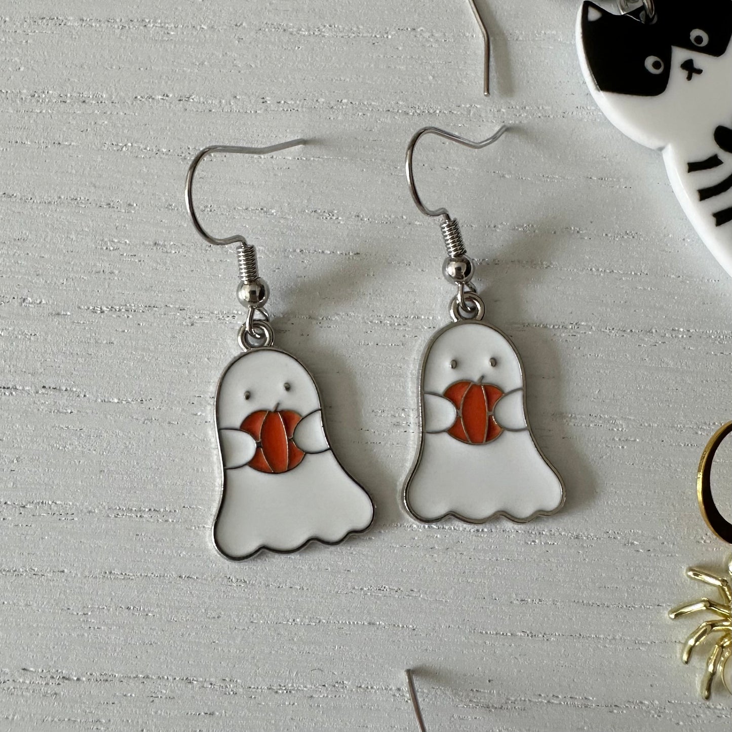 Pumpkin Ghost Earrings