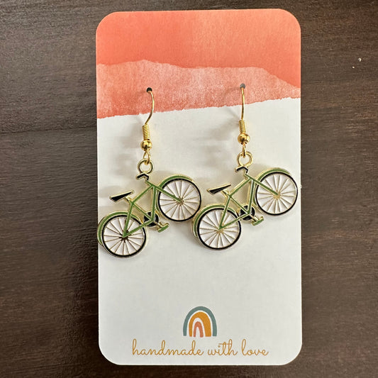 Bicycle Earrings