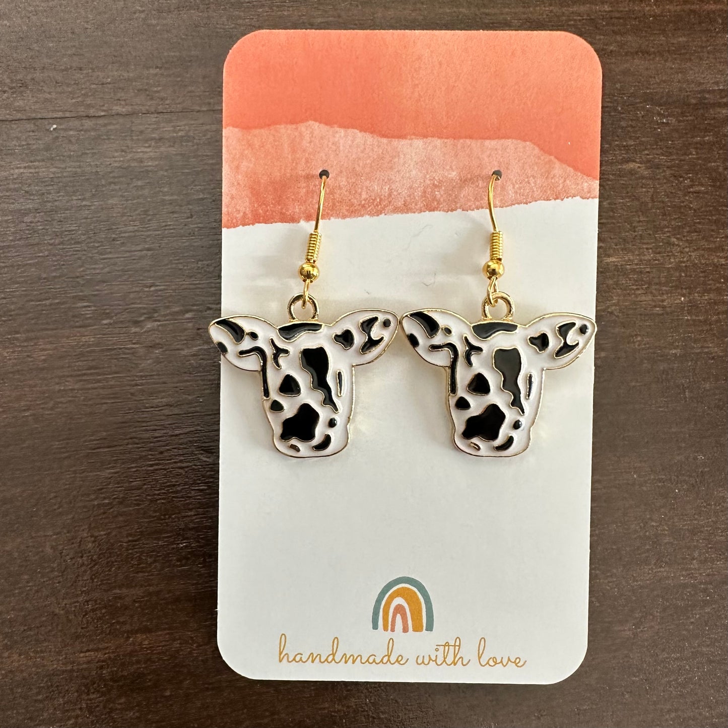 Cow Head Earrings