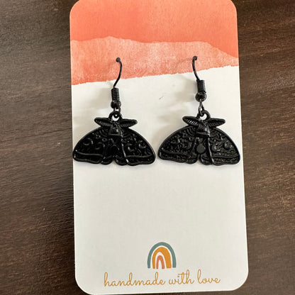 Spooky Moth Earrings