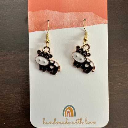 Cute Little Cow Earrings