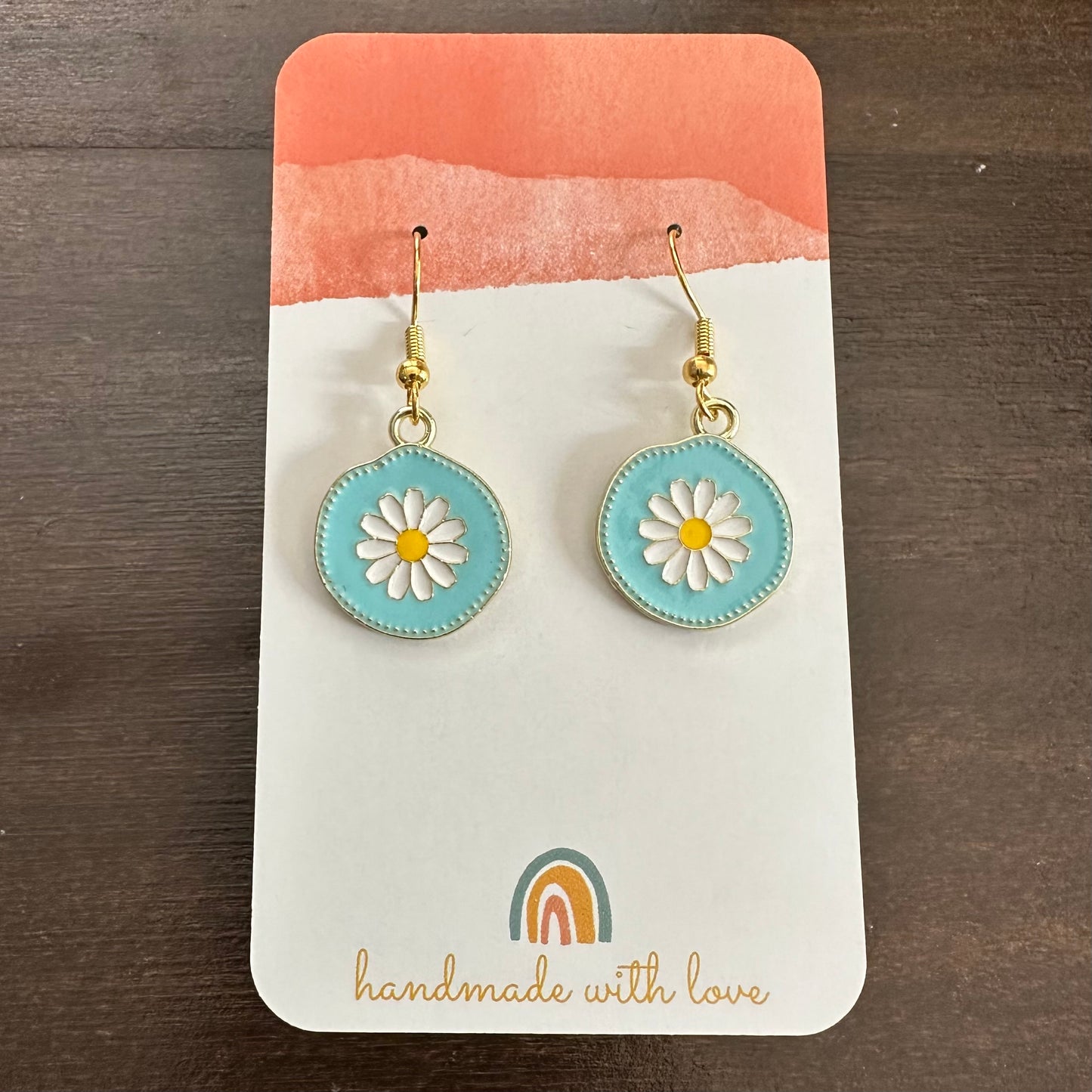 Flower Circle Earrings