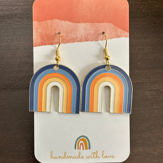 Blue Rainbow Earrings