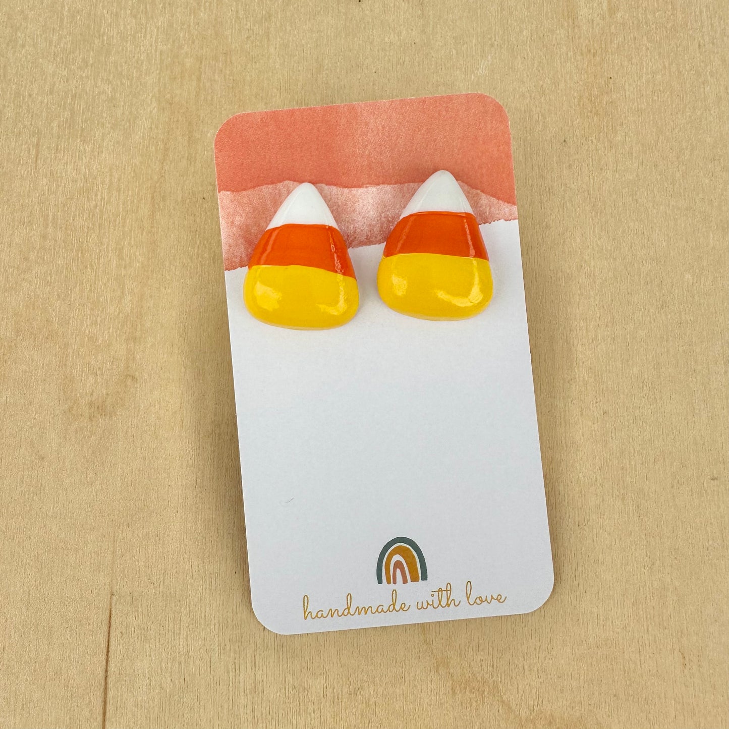 Candy Corn Stud Earrings