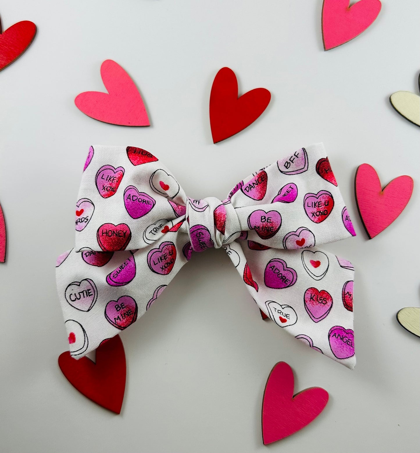 Candy Hearts Bow