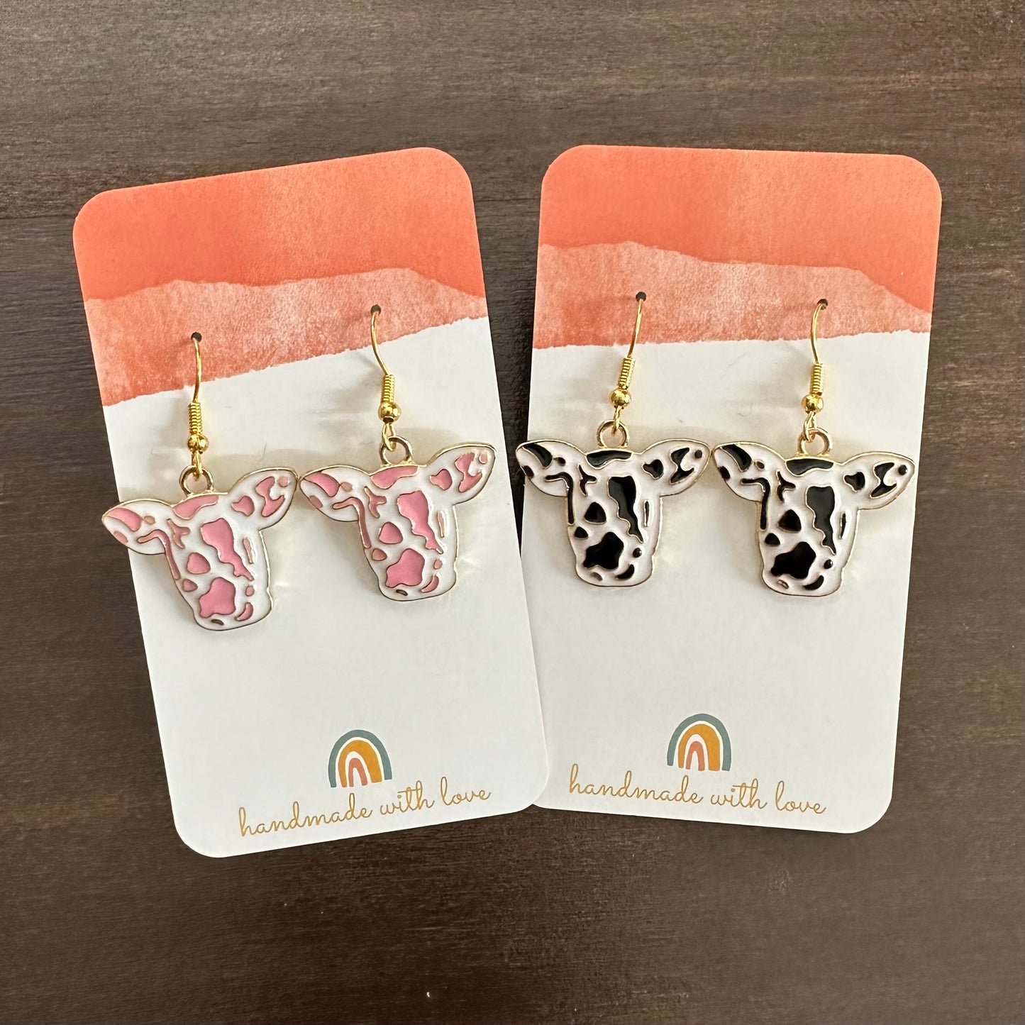 Cow Head Earrings