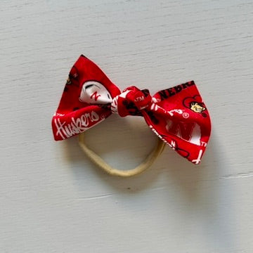 Husker Bow Infant Headband