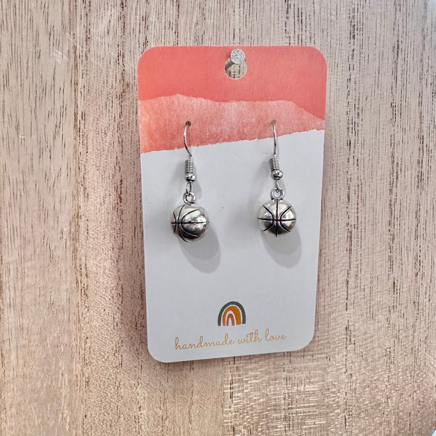 3D Basketball Earrings