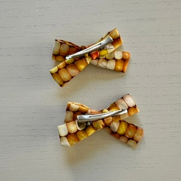 Corn Mini Bow Clip Set