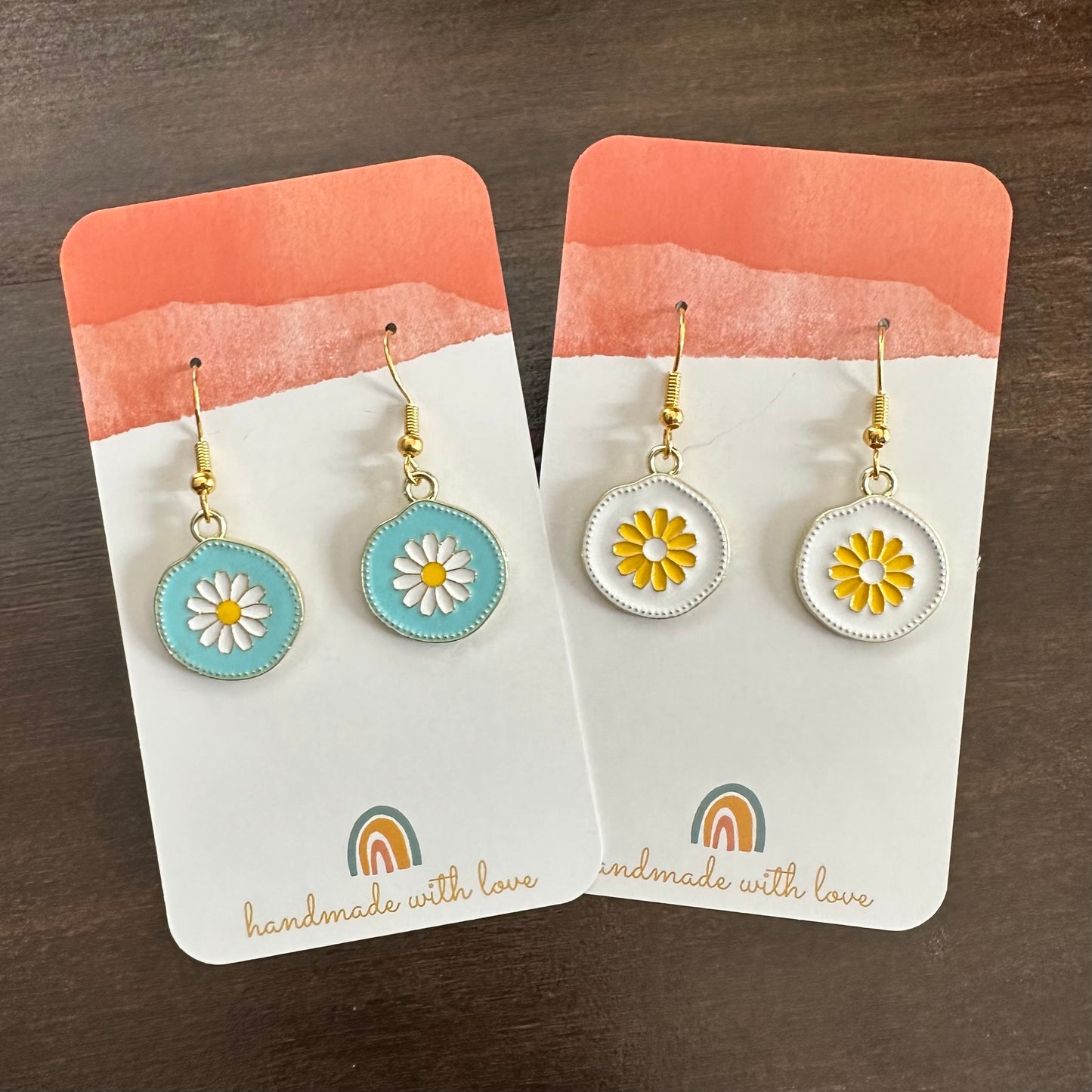 Flower Circle Earrings