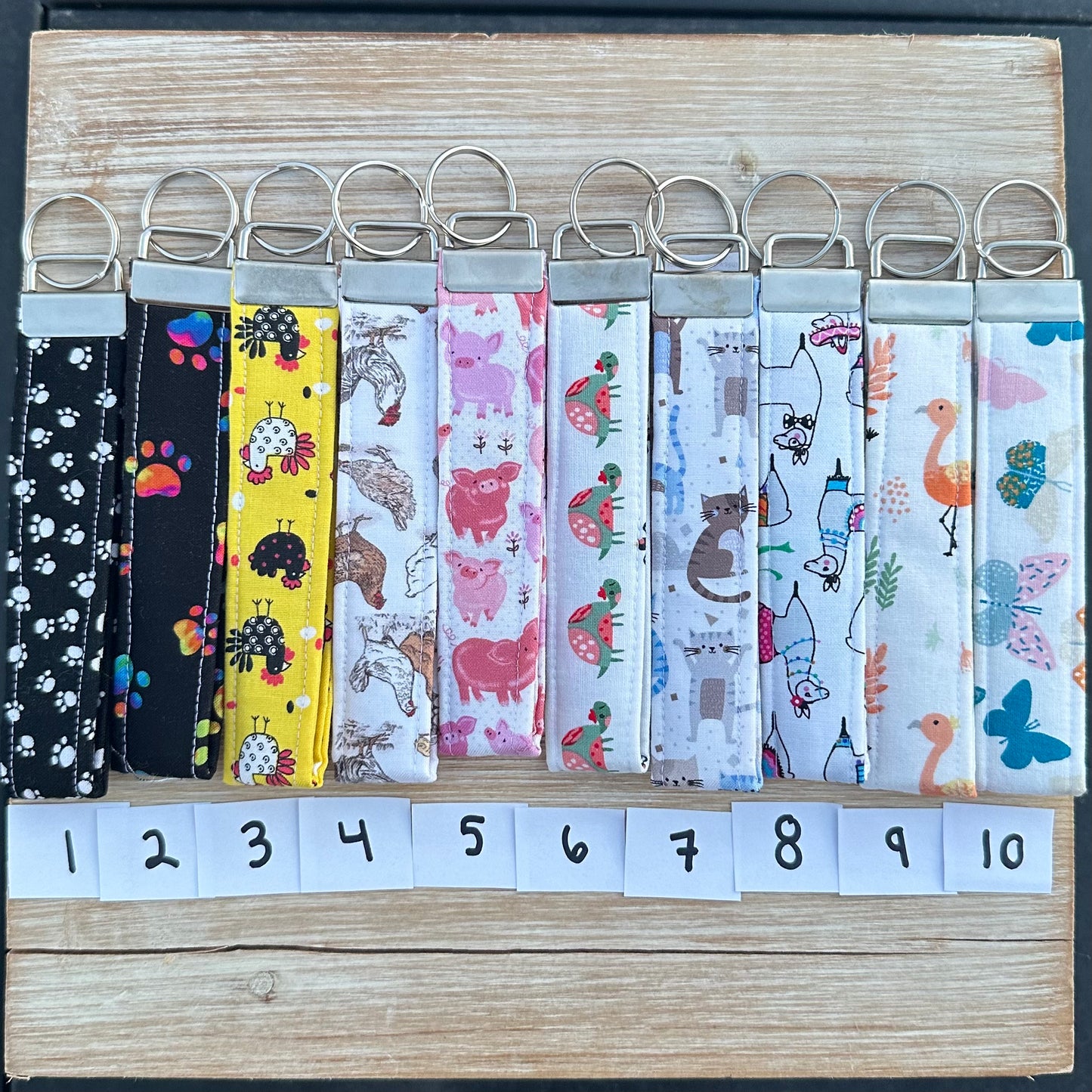 Animal Wristlet Keychains