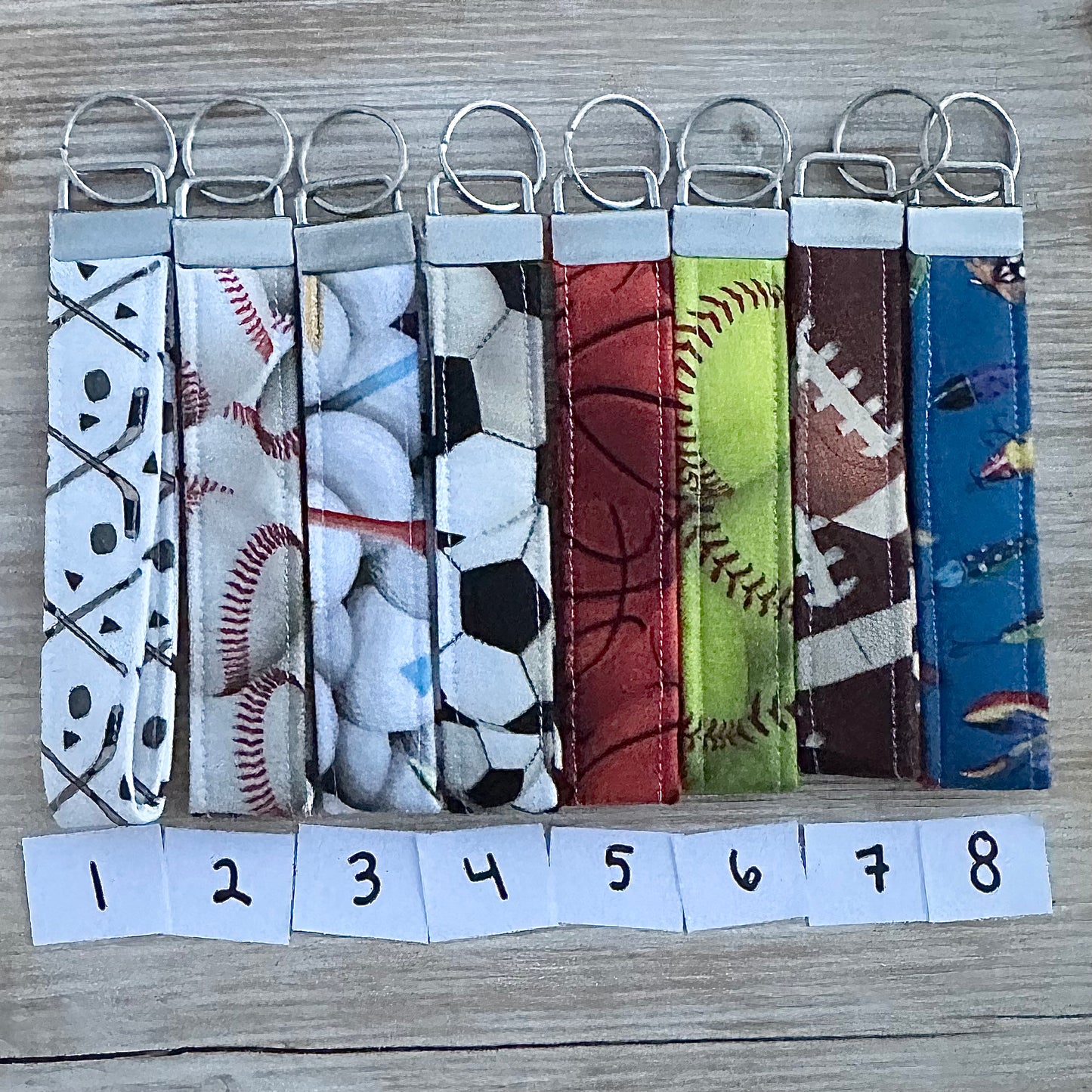 Sports Wristlet Keychains