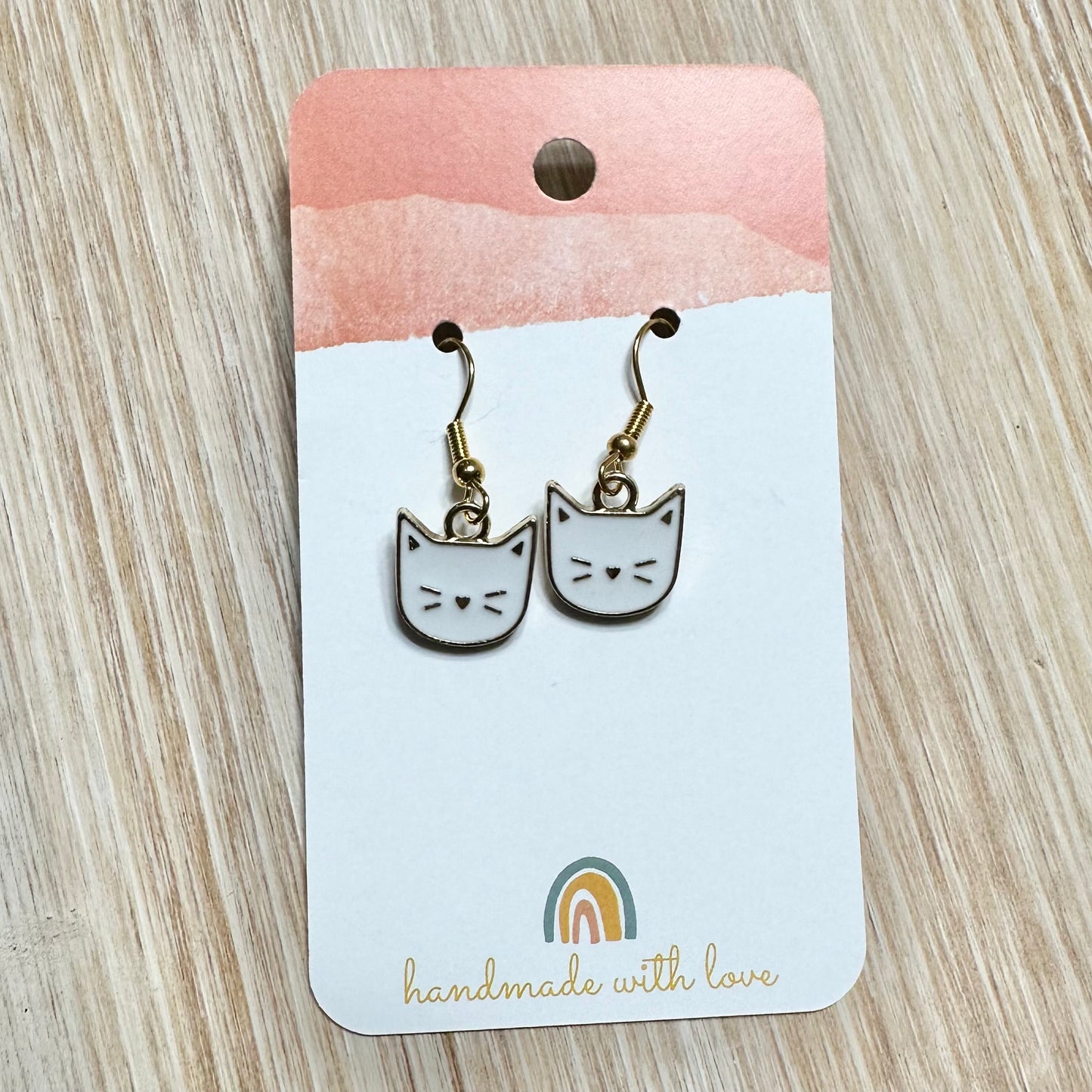 Cat Head Earrings