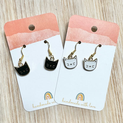 Cat Head Earrings