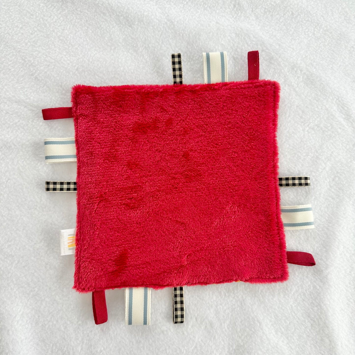 Red Chickens Taggie Blanket Toy