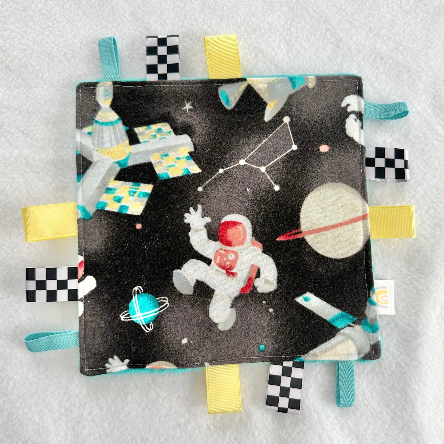 Spaceman Taggie Blanket Toy