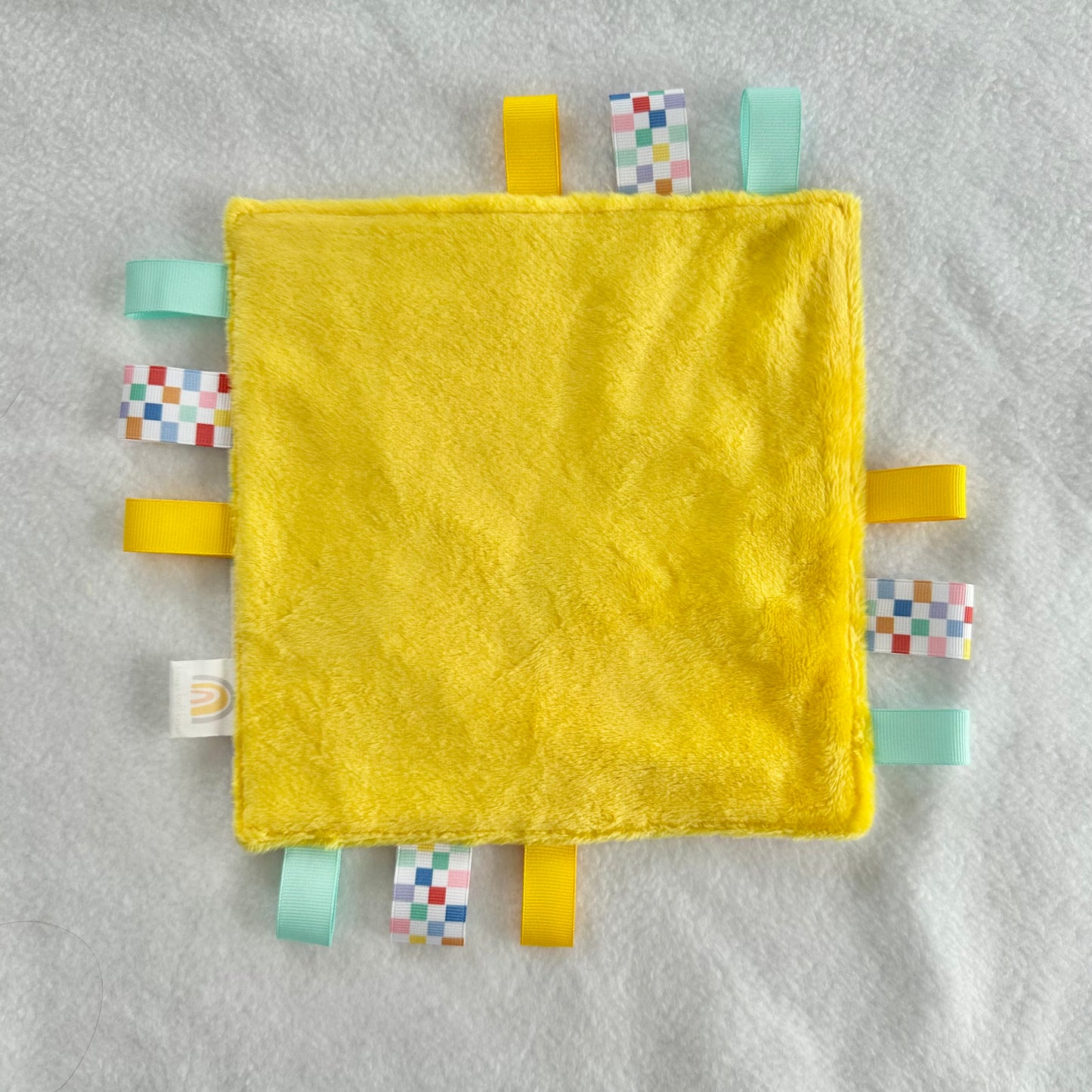 Retro Smiley Faces Taggie Blanket Toy