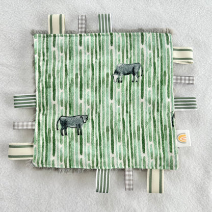 Cows in a Field Taggie Blanket Toy