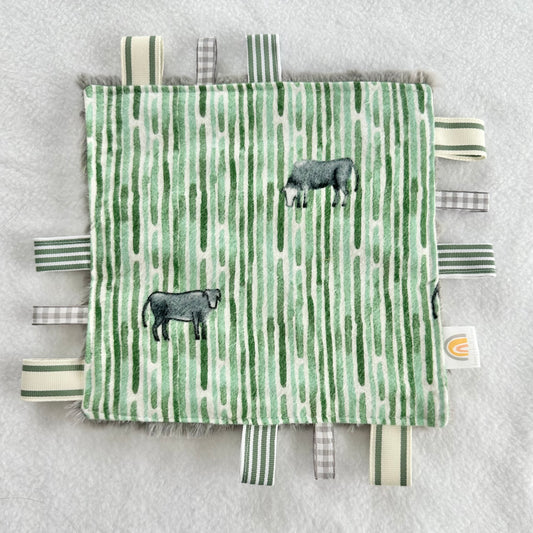 Cows in a Field Taggie Blanket Toy