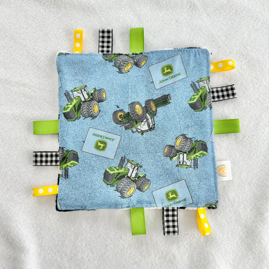 John Deere Tractors Taggie Blanket Toy