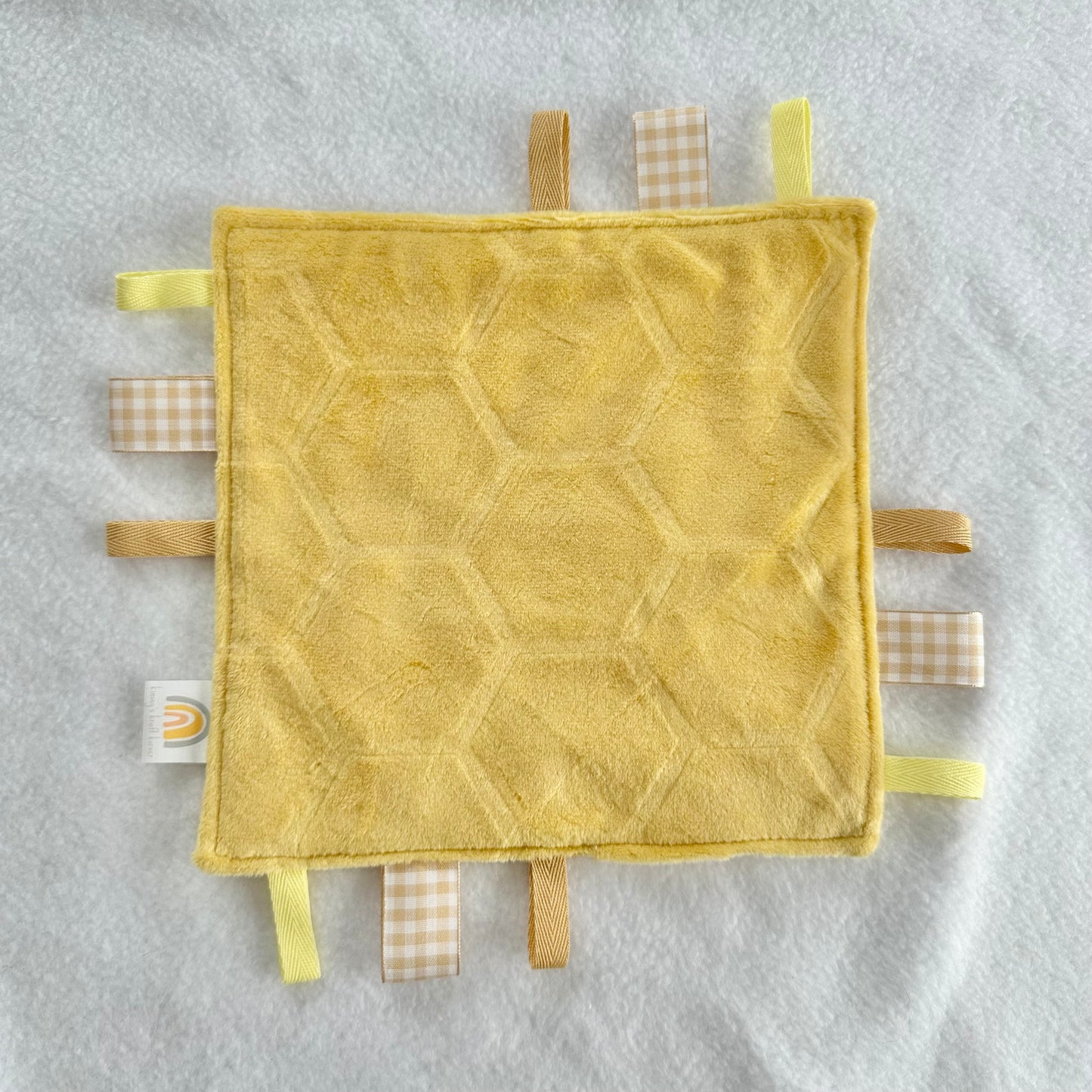 Delicate Yellow Flowers Taggie Blanket Toy