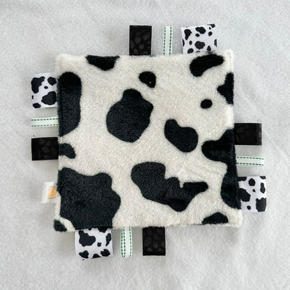 Grey Cows Taggie Blanket Toy