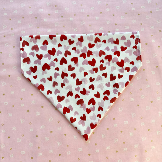 Hearts Dog Bandanna