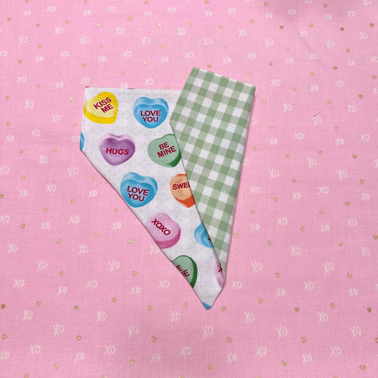 Candy Hearts Dog Bandanna