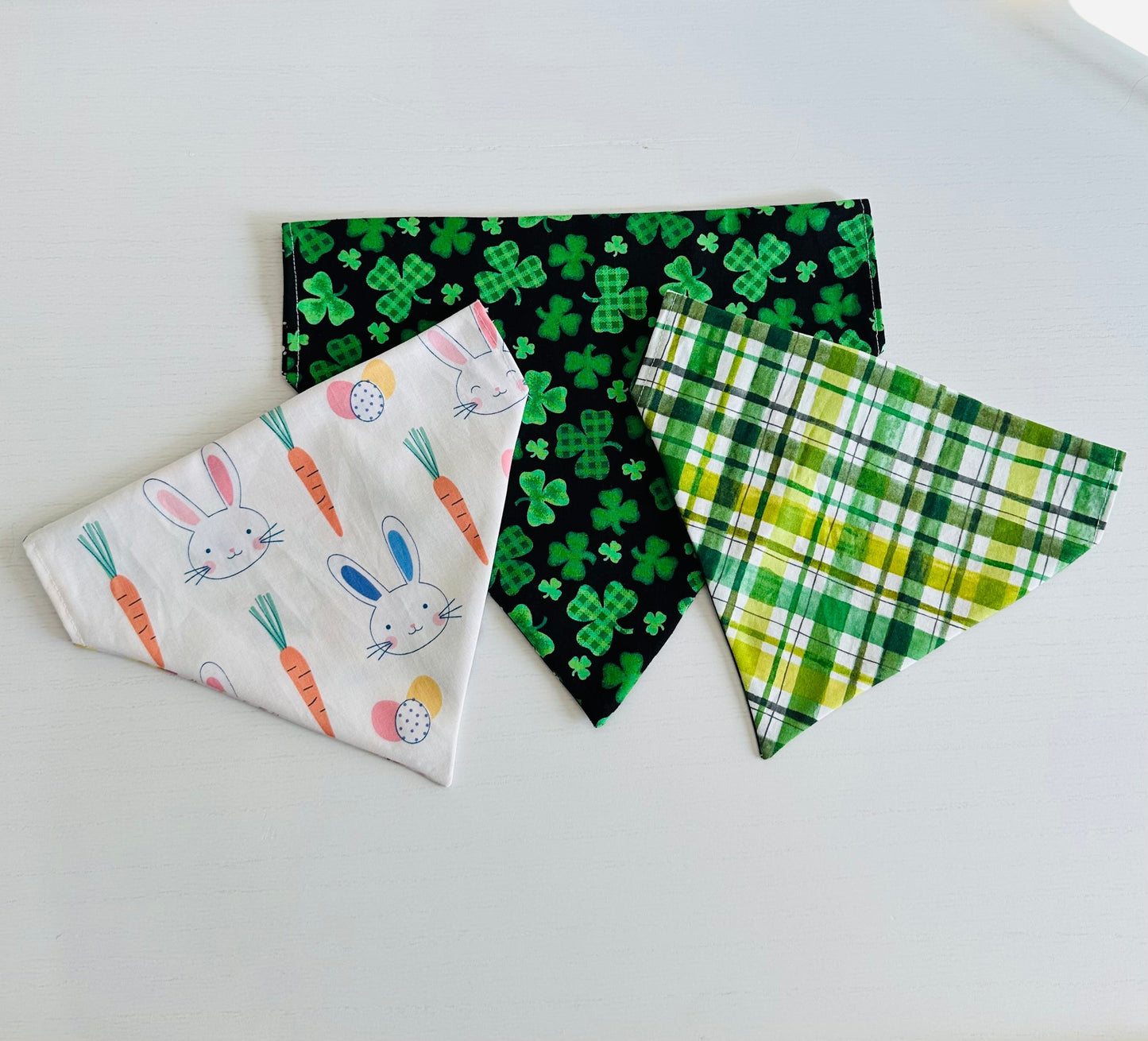 Size LARGE St. Patrick's Day/ Easter Custom Dog Bandanna