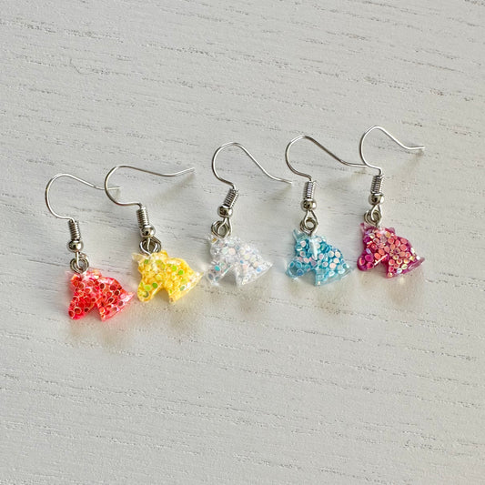 Glitter Unicorn Earrings