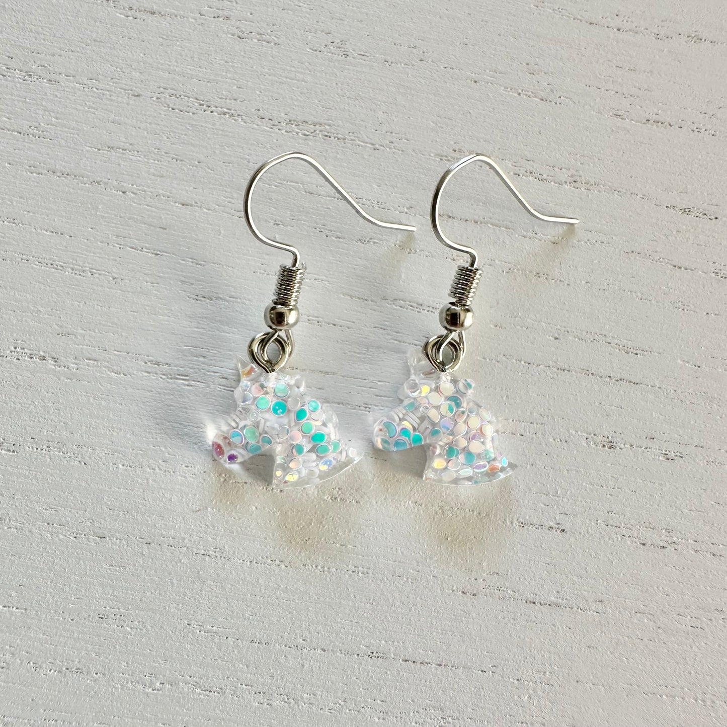 Glitter Unicorn Earrings