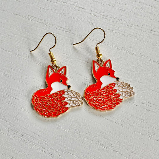 Cuddly Fox Earrings