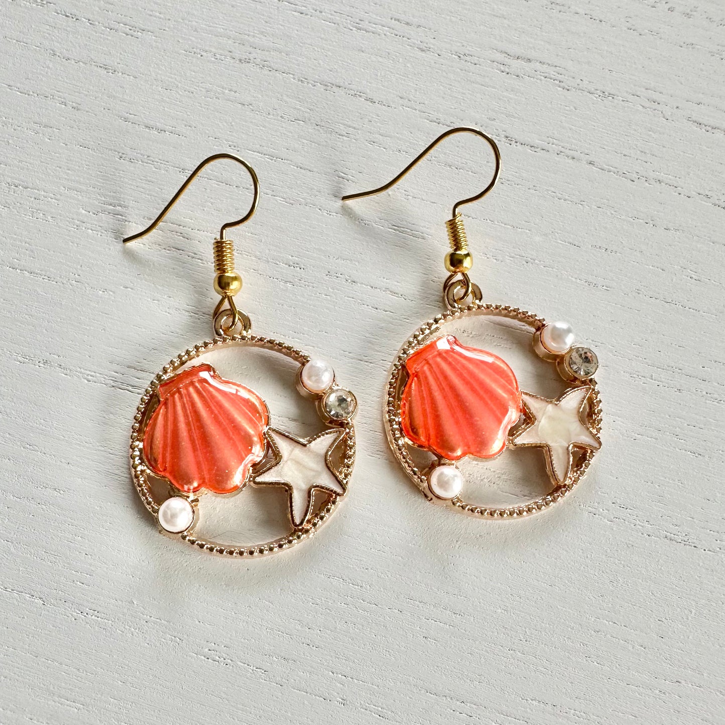 Sea Side Dreams Coral Earrings