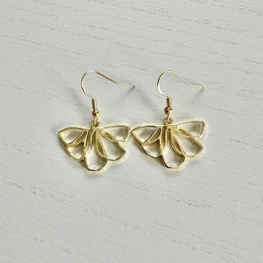 Gold Flower Earrings