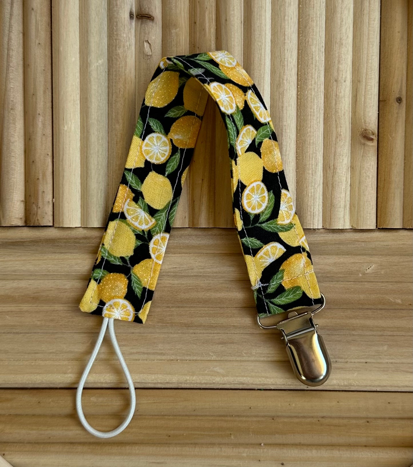 Lemons Pacifier Clip