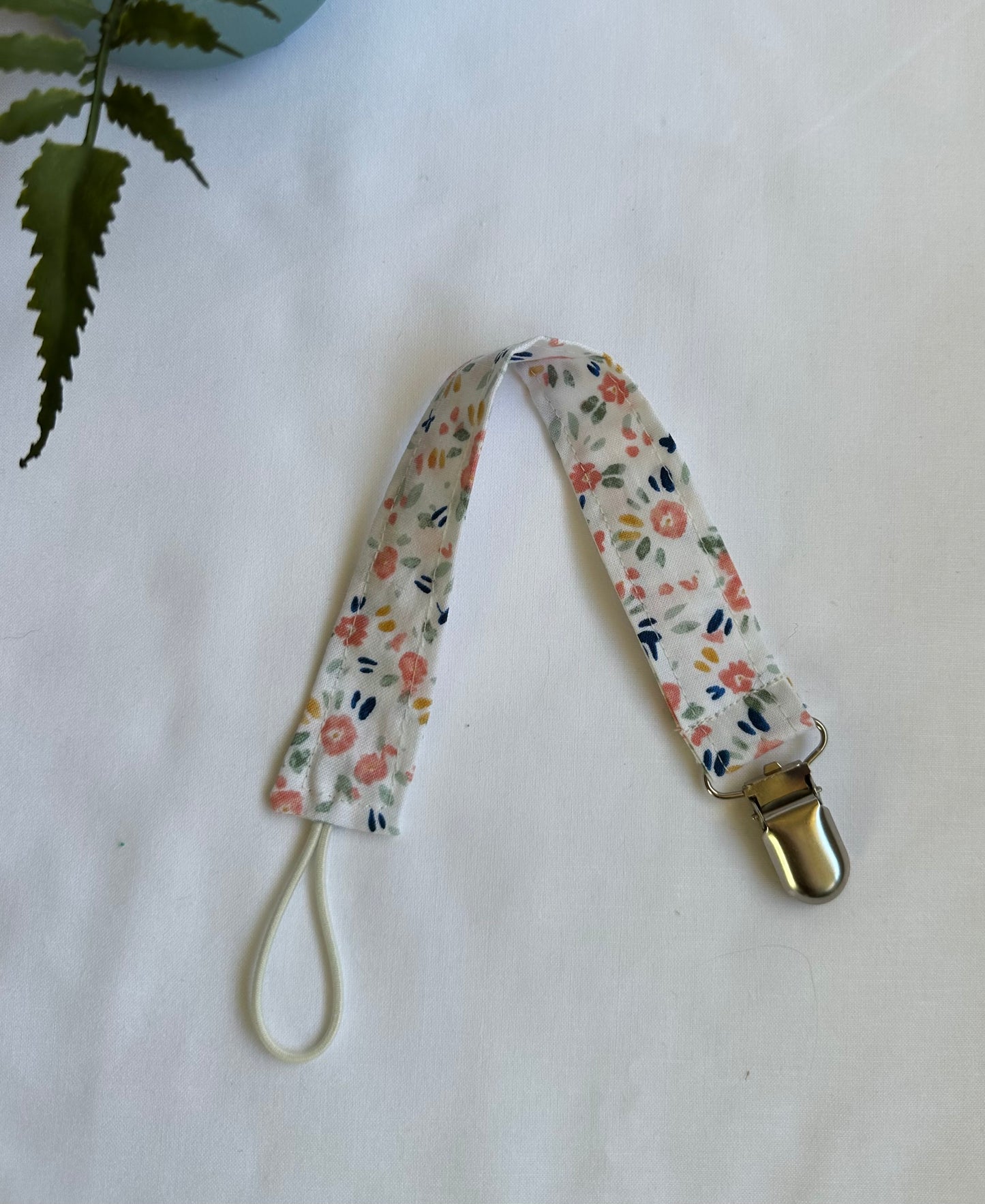 Petite Floral Pacifier Clip