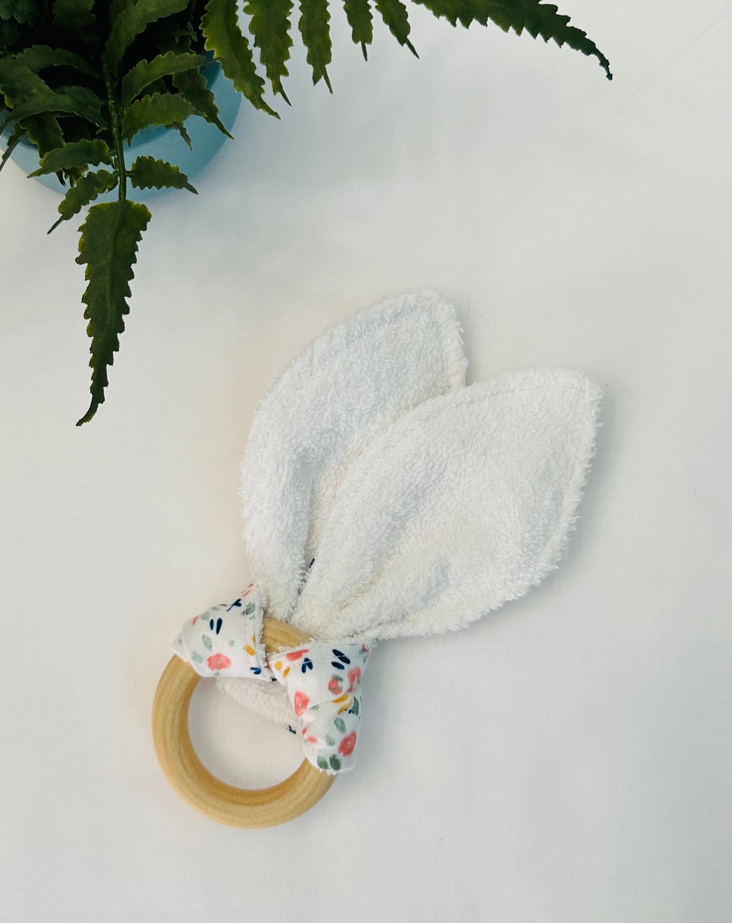 Petite Floral Bunny Ear Teether