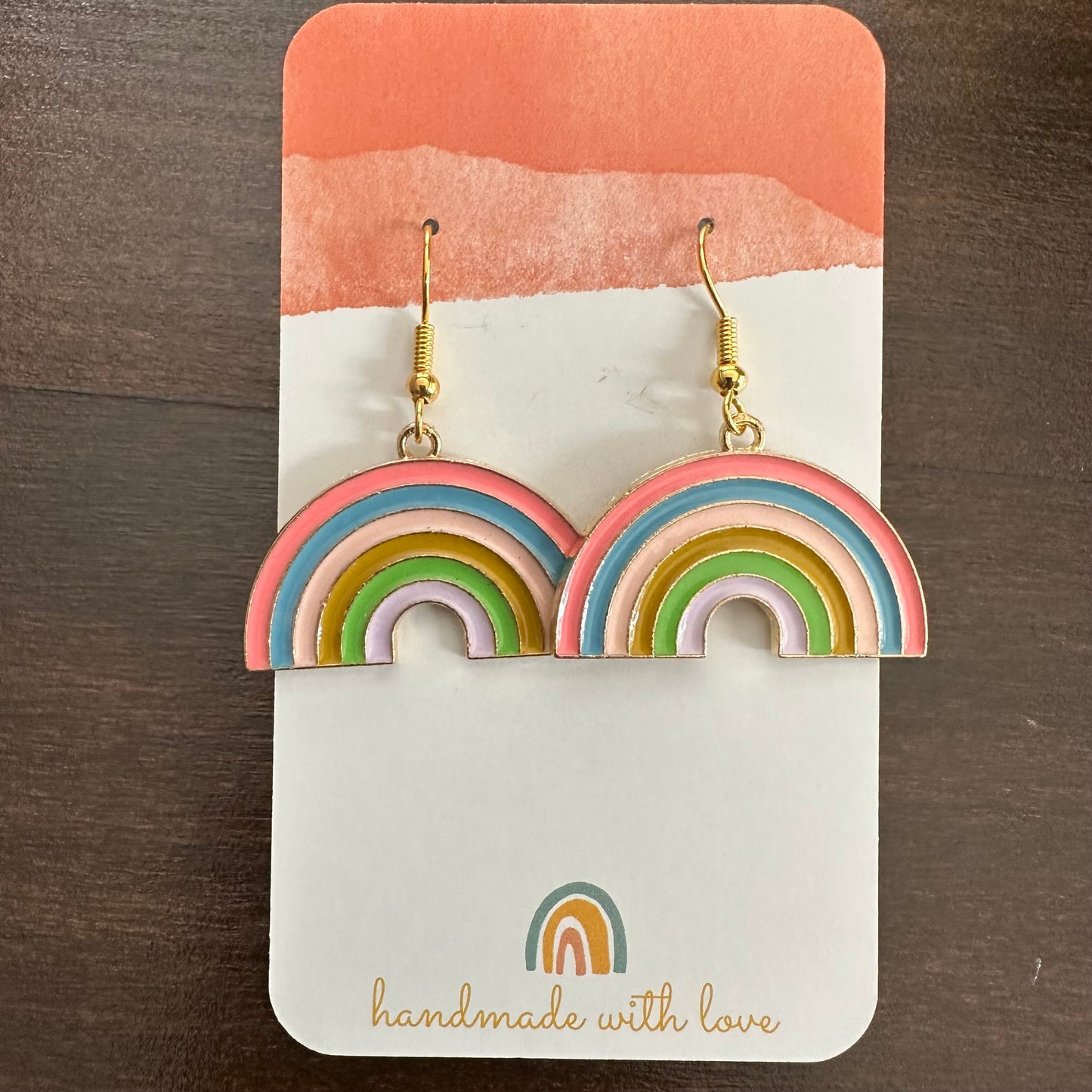 Pink Rainbow Earrings