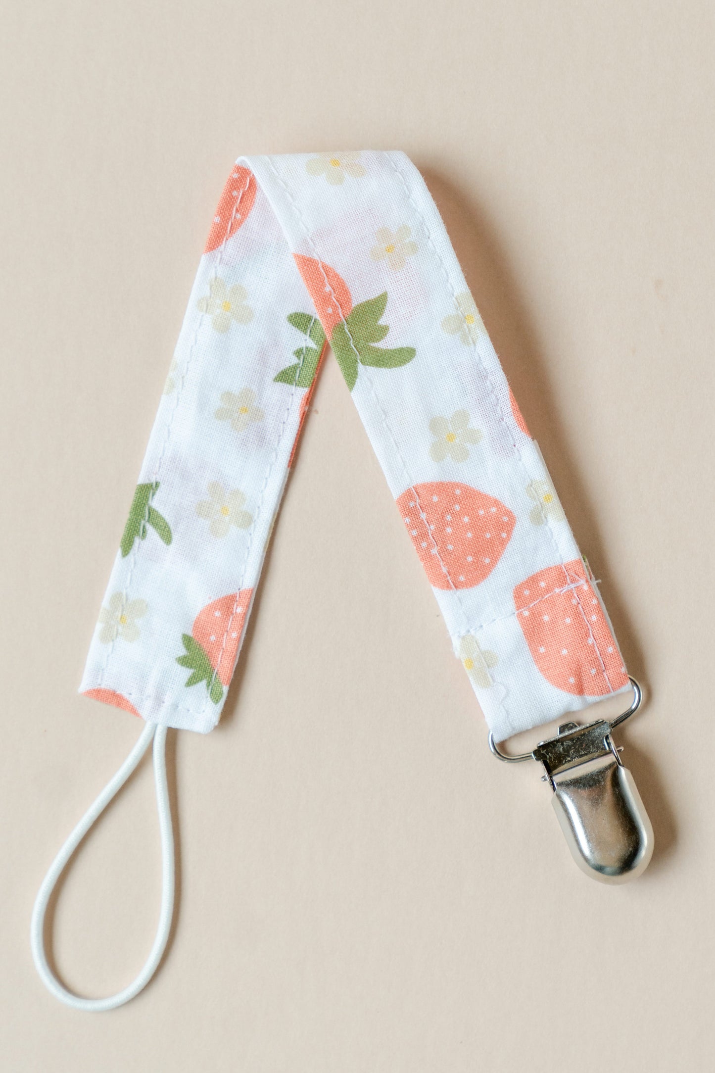 Strawberry Pacifier Clip