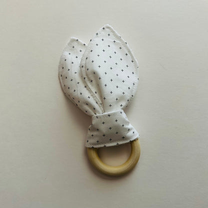 White Plus Bunny Ear Teether